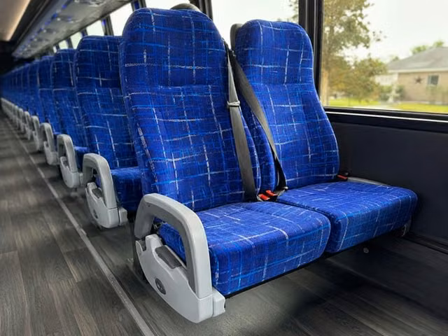 dover charter bus interior